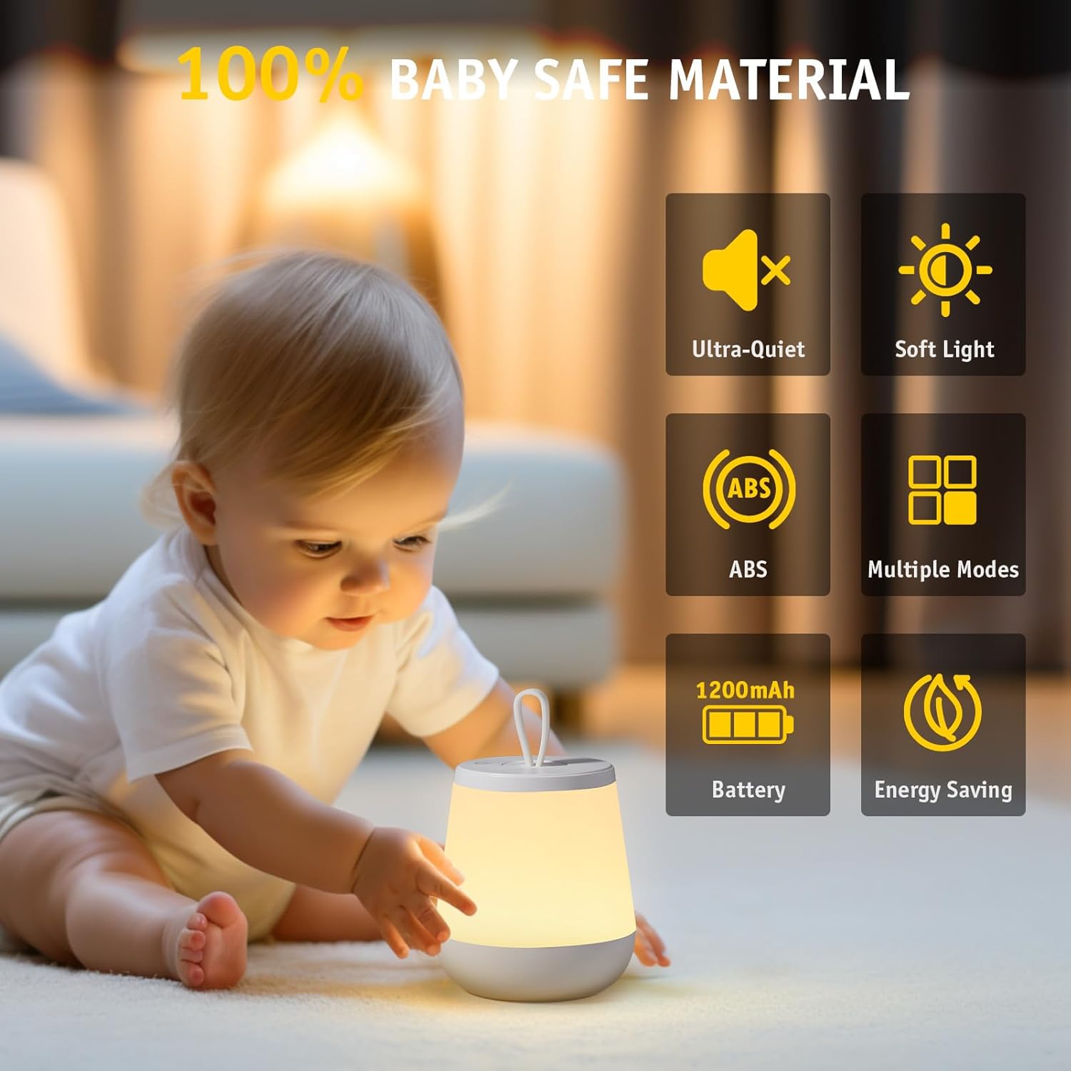 Diboniur Touch Bedroom Bedside Lamp, Multi-Color Night Light Baby Night Light Child Rechargeable LED Night Light Adult with Remote Control, Warm Fashion 16 RGB Colours