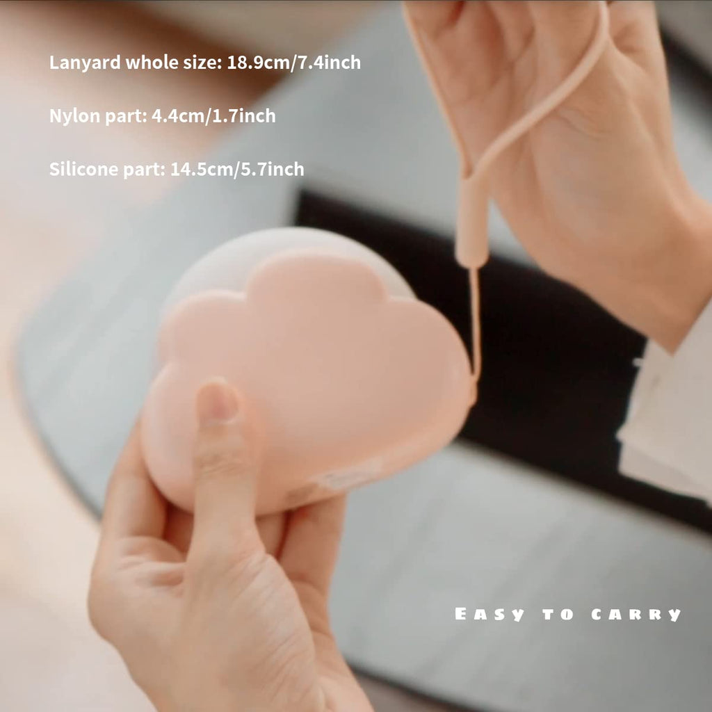 Cloud Night Light for Bedroom, Cute Bedside Lamp for Kids, Portable USB Rechargeable Yellow and White Lighting, Kawaii Room Decoration Birthday Gift (Blue)